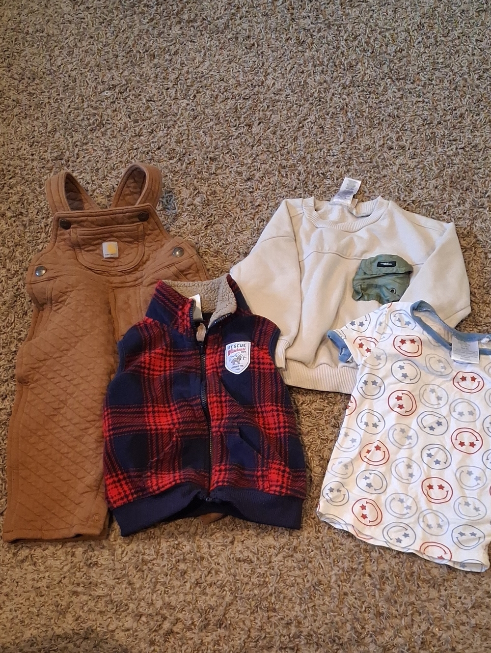 Carhartt Tan Quilted Overalls Plus More